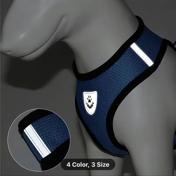 Pink Adjustable Reflective Pet Harness And Leash Set! NWT - Picture 5 of 6